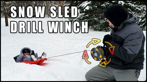 DIY Snow Sled Drill Winch | Snow sled, Sleds for kids, Sled