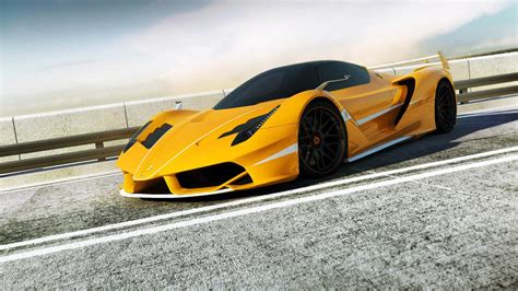 Ferrari LaFerrari in yellow ultra hd wallpaper by UserNet on DeviantArt