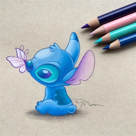 Stitch (Drawing by PiperMiru @Instagram) #LiloAndStitch | Lilo and stitch drawings, Stitch ...