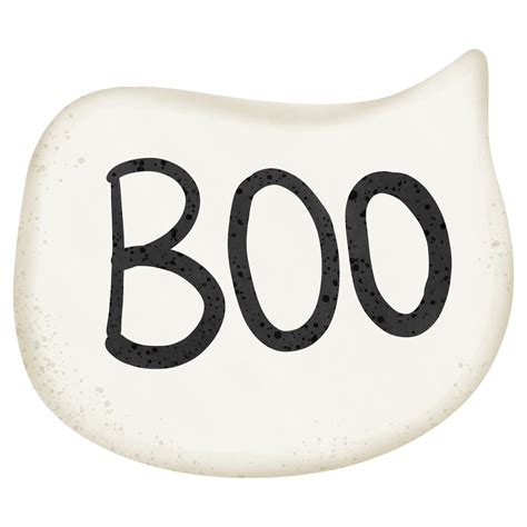 Halloween boo text on speech bubble isolated on transparent background 27782567 PNG