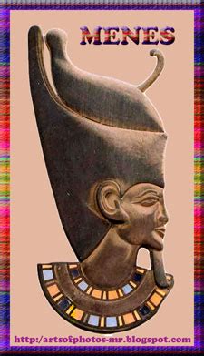 Art Work: Menes The Ancient Egyptian Pharaoh مينا موحد القطرين ... مع درس فوتوشوب