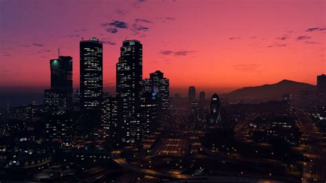 Los Santos at Night - GTA 5 Wallpaper