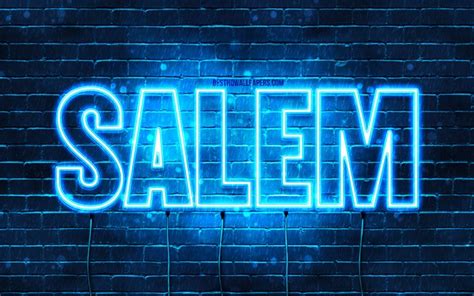 Download wallpapers Salem, 4k, wallpapers with names, Salem name, blue ...