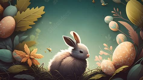 Easter Bunny Eggs Vintage Powerpoint Background For Free Download ...