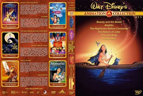 Walt Disney's Classic Animation Collection - Set 5 - Movie DVD Custom Covers - beauty and the ...