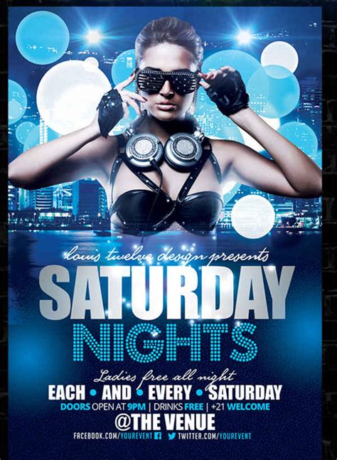 12 + Nightclub Party Flyers - PSD, AI, Pages