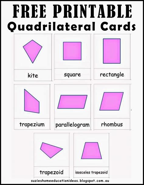 Different Four Sided Shapes