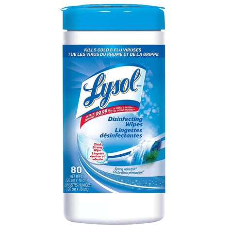 Lysol Disinfecting Surface Wipes, Spring Waterfall (80 Wipes) | The ...