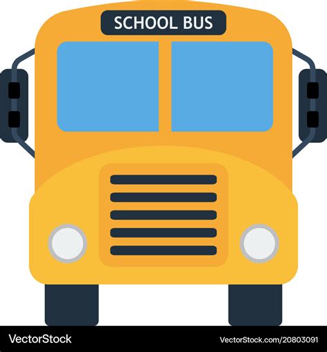 School bus icon Royalty Free Vector Image - VectorStock