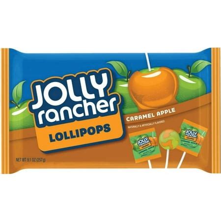 Jolly Rancher Halloween Caramel Apple Flavored Lollipops, 9.1 Oz ...