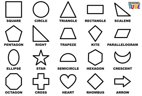 Basic Geometric Shapes | Geometric shapes drawing, Simple line drawings, Basic drawing