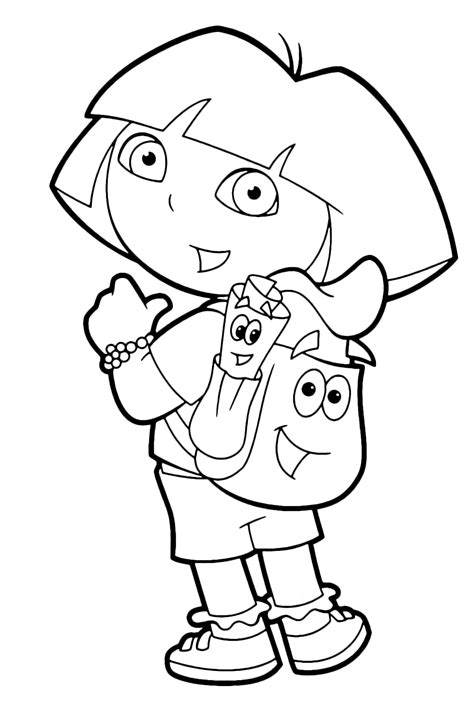 Dora the Explorer - Dora points Backpack and Map