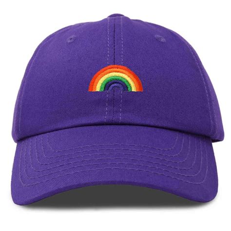 Rainbow Baseball Cap Purple - Harper + Hudson