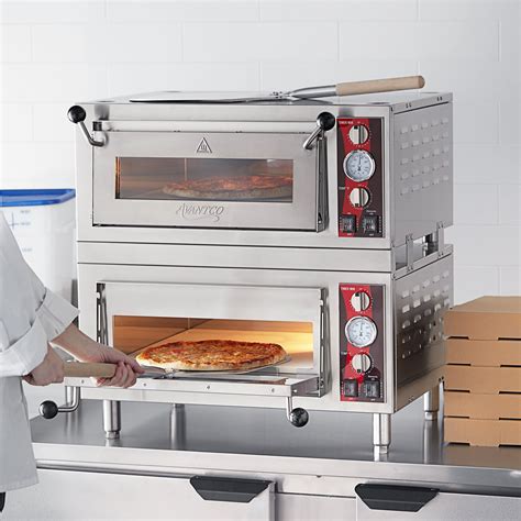 Avantco Double Deck Countertop Pizza Oven; 1700W, 120V