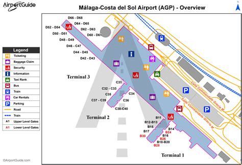 Málaga - Málaga-Costa del Sol (AGP) Airport Terminal Maps ...