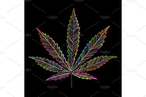 Cannabis leaf, sketch for your | Custom-Designed Illustrations ...