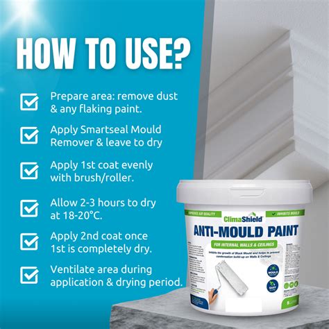 Anti-Mould Paint | Mould Resistant Paint | Smooth White Wall Paint