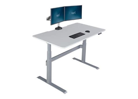 VARI - sit/standing desk - rectangular - white - 400707 - Furniture - CDW.com