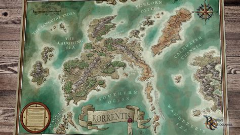 Regionale Fantasy-Karte: Die Inseln von Korrentis Digitale Karte DnD, Pathfinder und andere RPGs ...