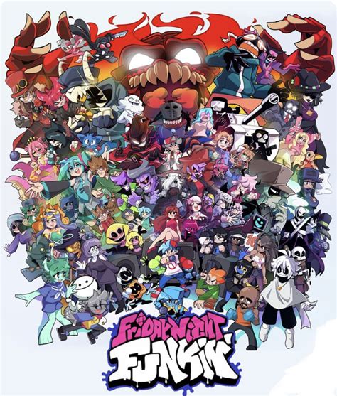 Fnf all characters by jackobonnie33 on DeviantArt