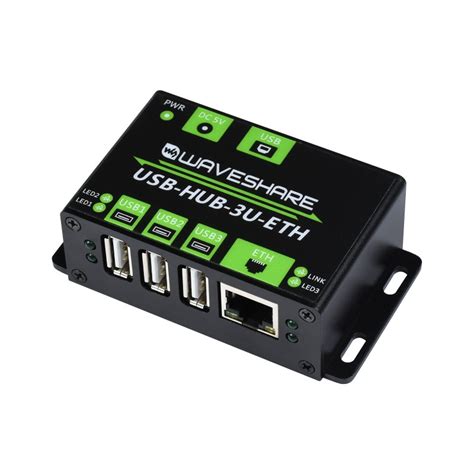 Industrial Grade Multifunctional USB HUB, Extending 3x USB ports + 100M Ethernet Port | USB-HUB ...