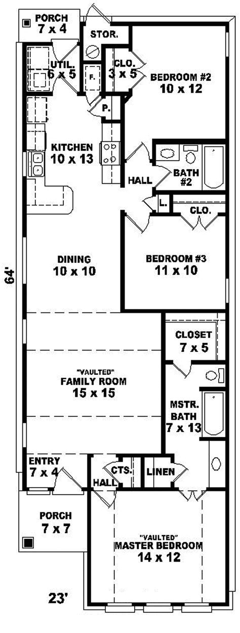 Floor Plans Narrow Lot Homes - floorplans.click