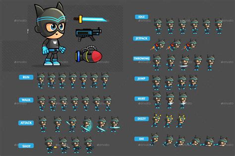 Free 2D Character Sprite Png - Goimages Ville