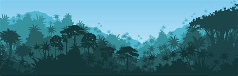 Jungle Silhouette Vector at Vectorified.com | Collection of Jungle Silhouette Vector free for ...