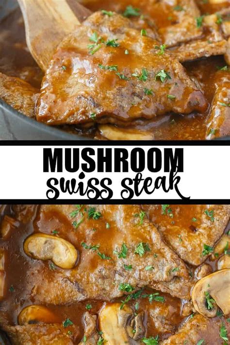 Mushroom Swiss Steak - Simply Stacie