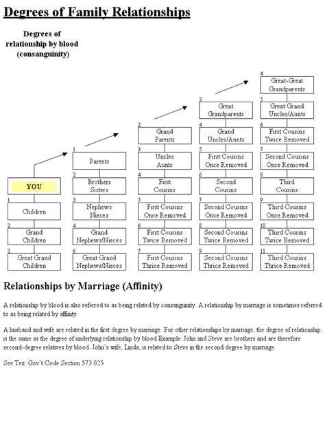 Consanguinity Chart | PDF