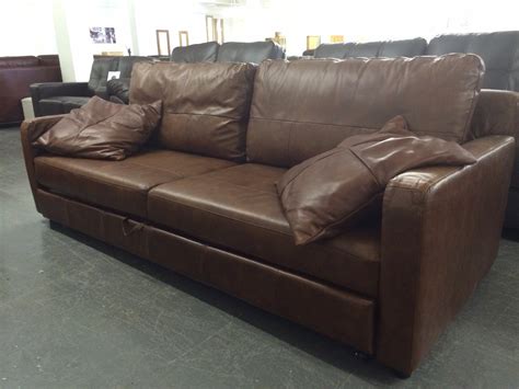 BBX UK - SALE Aniline Leather Sofa Bed by Neumann Leathers