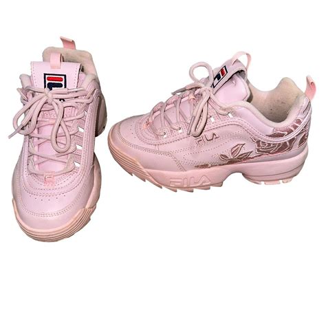 Fila Disruptor Light Pink Sneakers - Size 6... - Depop