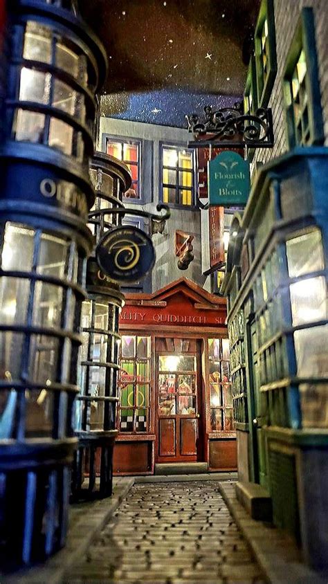 Diagon Alley Inspired Book Nook | Bookshelf art, Diagon alley, Book nooks