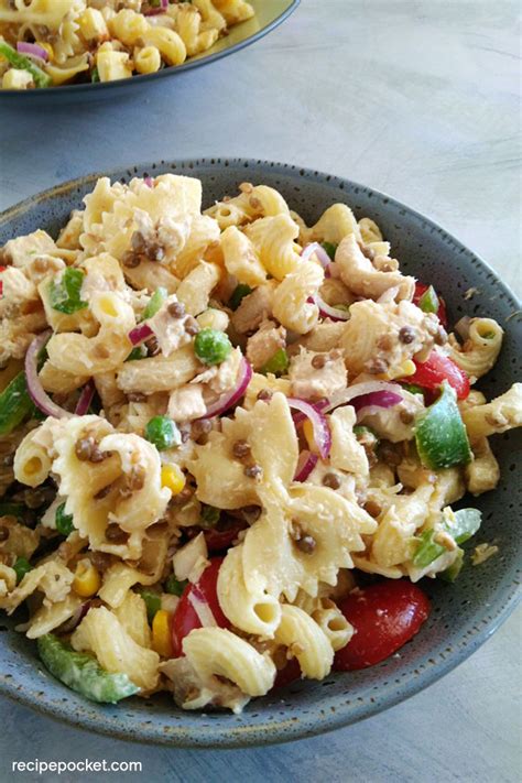 Easy Cold Chicken Pasta Salad Recipe With Mayo | Recipe Pocket