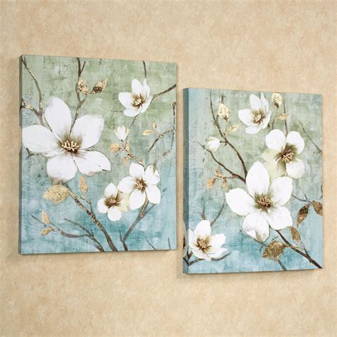 In Bloom Floral Canvas Wall Art Set | Floral wall art canvases, Flower painting canvas, Flower ...