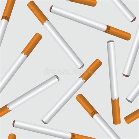 Cigarette Seamless Background Stock Illustration - Illustration of ...