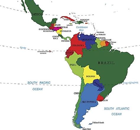 Latin America Political Map