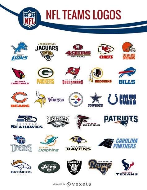 Paquete De Logotipos De Equipos De La NFL - Descargar Vector