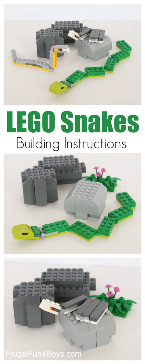 Slithering Snakes LEGO Building Instructions - Frugal Fun For Boys and Girls