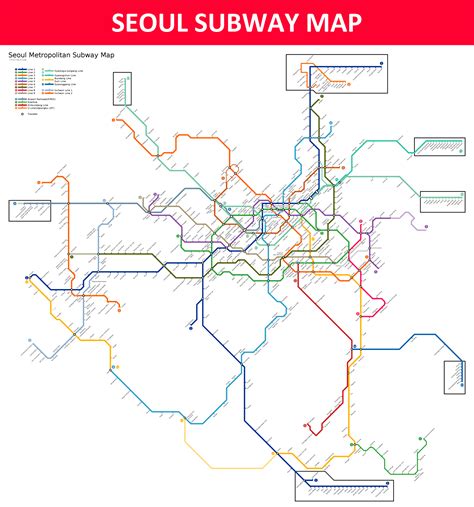 Seoul Subway Map - Lines, Stations and Interchanges