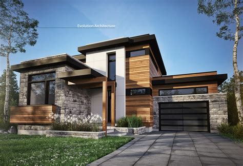 Modern House Exterior With Brick - modern houses