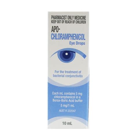 ApoHealth Chloramphenicol Eye Drops 10ml (Chlorsig Generic) - LFA First Response