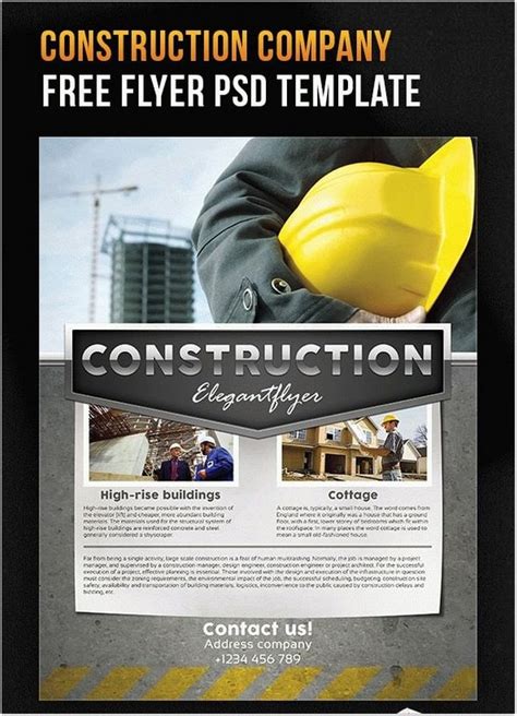 20+ Eye-Catching Contractor Flyer Templates & Designs 2018 - Templatefor