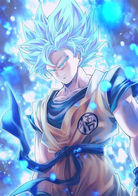 Super Saiyan Blue Goku From @mattari_illust : r/dbz