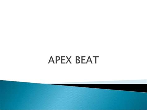 Apex beat