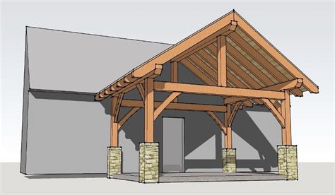 12x16 Timber Frame Porch | Timber frame porch, Porch design, Porch timber