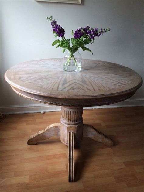 SOLID WOOD ROUND DINING TABLE | in Ilford, London | Gumtree