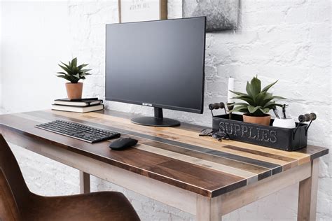 The Westley Desk Solid Wood Desk Modern Farmhouse Style Sweden | stickhealthcare.co.uk