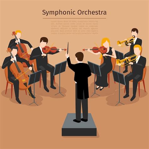 Free Vector | Symphonic orchestra. music concert and sound symphony ...