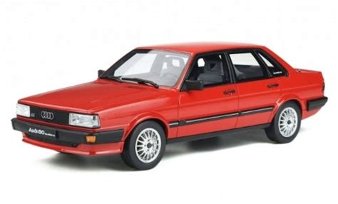 Diecast model cars Audi 80 quattro 1/18 Ottomobile (B2) red 1983 - Alldiecast.us